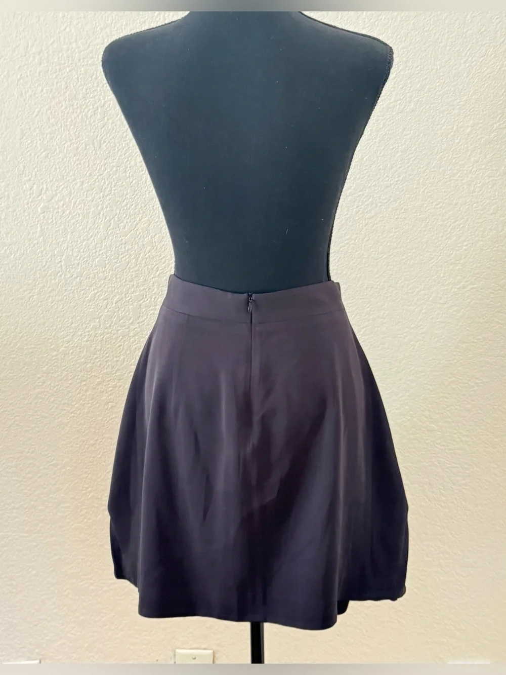Rare Vintage Cue : Dion Lee 100% Silk Architectural Pleated Mini Skirt US 6